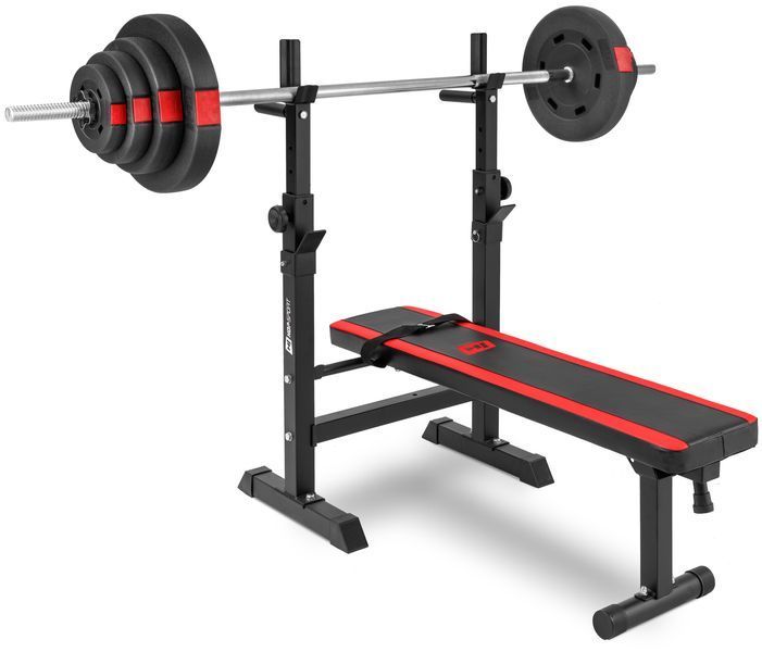 Hop-Sport Premium set with barbell and straight bar, 39&ndash;59 kg, 39 kg, HS-1080