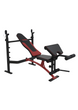 York Fitness Delta Pro 1000 Weight Bench with Barbell Rack and Scott Bench