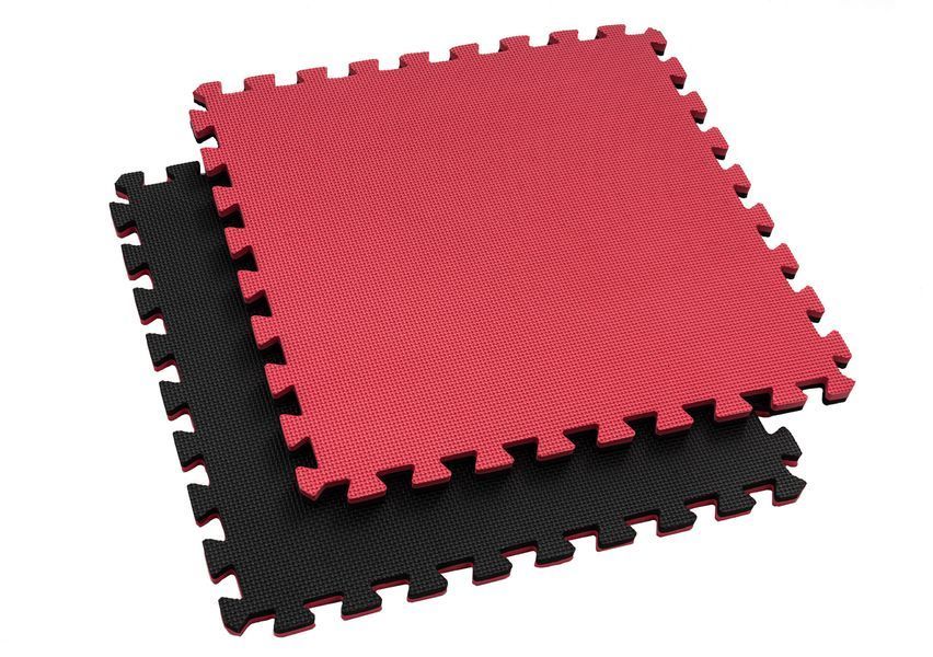 Hop-Sport EVA 2 cm Puzzle Mat HS-A020PM - 4 Parts, Red-Black