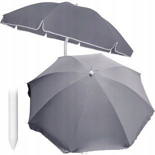 Jumi Garden 240 cm Garden Umbrella, Gray