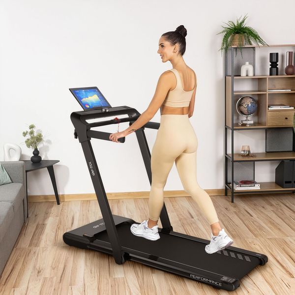 Gymtek XT700 Treadmill, electric, folding, up to 135 kg, black