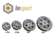 Гантелі розбірні Besport PowerPro 2 &times; 18,5 кг, 37 кг, ABS, жовто-чорна 00-G00000378 фото 13