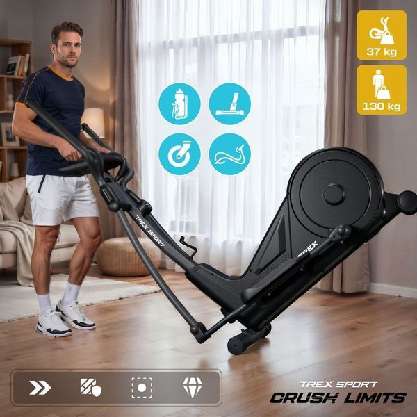 Trex Sport TX-650CT Krad magnetic elliptical trainer, up to 130 kg, black