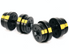 Гантелі розбірні Besport PowerPro 2 &times; 21 кг, 42 кг, ABS, жовто-чорна