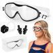 Aquaget AQ0018 training swimming goggles, clear lenses, white