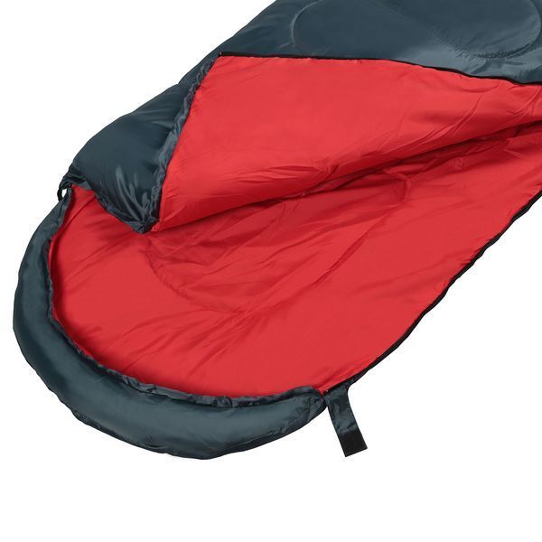 SportVida SV-CC0063 Blanket Sleeping Bag with Hood, +2&hellip;+21 &deg;C, Green/Red