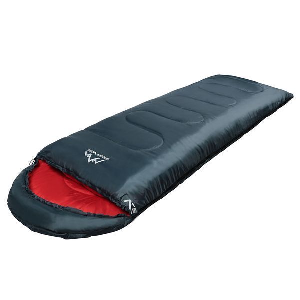 SportVida SV-CC0063 Blanket Sleeping Bag with Hood, +2&hellip;+21 &deg;C, Green/Red