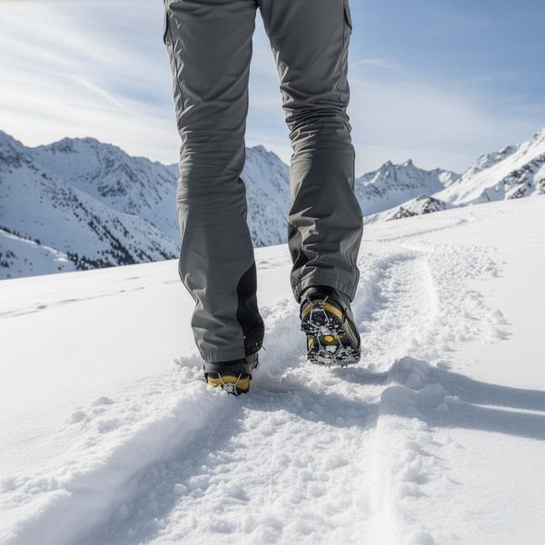 Springos CS0173 Ice Cleats for Size 40-45 Footwear, Black