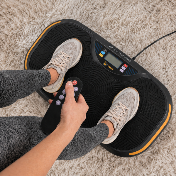 Віброплатформа Besport 3D BS-1008 BODYVIBE, до 150 кг, жовто-чорний