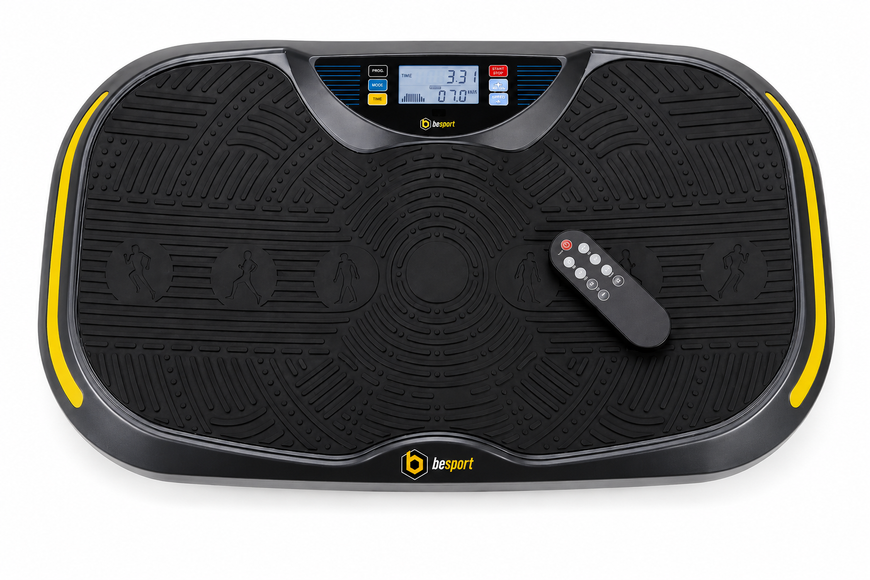 Віброплатформа Besport 3D BS-1008 BODYVIBE, до 150 кг, жовто-чорний
