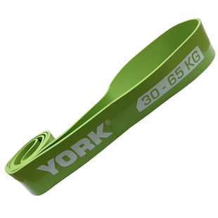 Резинка для фітнесу York 30-65 кг - 2080 &times; 65 &times; 4,5 мм, Латекс, опір 30-65, салатовий