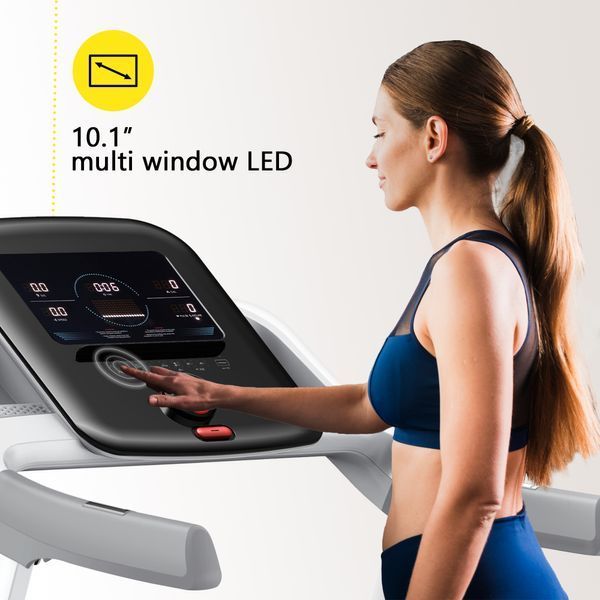 Cornix Laura Treadmill, Electric, Folding, White/Grey