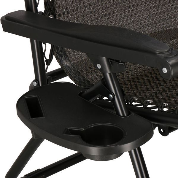 Springos GC0001 Zero Gravity Folding Lounge Chair, Up to 120 kg, Brown