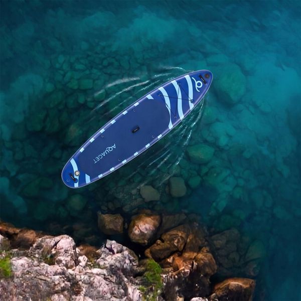 Надувная SUP-доска Aquaget AQ0041, 350 см, двухслойная, синяя &mdash; фото