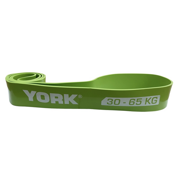 Резинка для фітнесу York 30-65 кг - 2080 &times; 65 &times; 4,5 мм, Латекс, опір 30-65, салатовий 0014961805062 фото