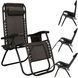 Springos GC0001 Zero Gravity Folding Lounge Chair, Up to 120 kg, Brown