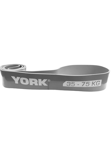 York Fitness resistance band 35-75 kg - 2080 &times; 85 &times; 4.5 mm, Latex, resistance 35-75, grey