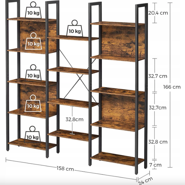 Leobert Trust Shelving Unit in Loft Style