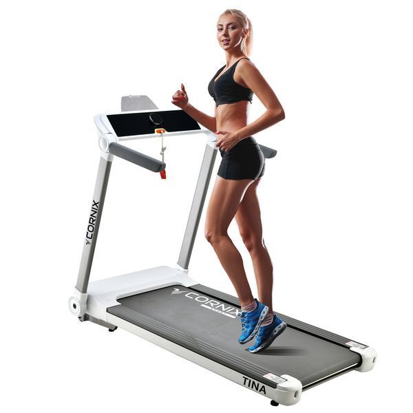 Cornix Tina Treadmill, Electric, Folding, White/Grey