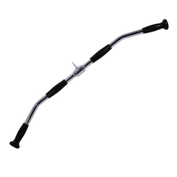 Ручка для верхньої тяги York Fitness 91 см вигнута з гумовими рукоятками, хром
