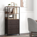 Стелаж Costway Skiff із текстильними ящиками в стилі Loft