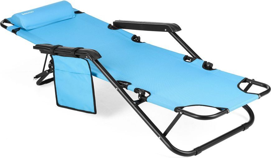 Foldable Outtec Luverno lounge chair, turquoise