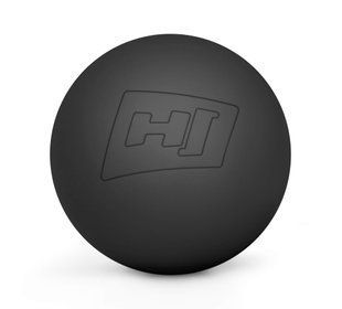 Силіконовий масажний м'яч 63 мм Hop-Sport HS-S063MB, чорний 5902308217089 фото