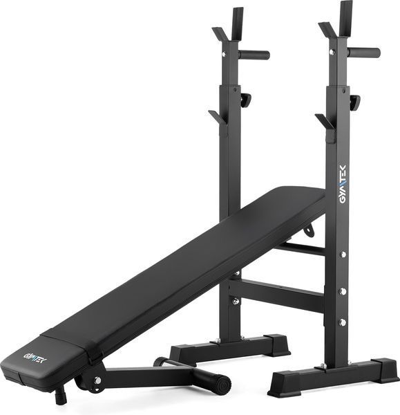 Набір Besport PowerPro 61 кг з прямим грифом + лава XL700, ABS, жовто-чорні 00-G00000439 фото