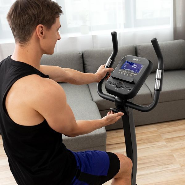 Gymtek XB4500 Electromagnetic Exercise Bike, Up to 140 kg, Blue
