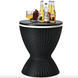 Costway Curver Cooler Table with Adjustable Height 30L, Black