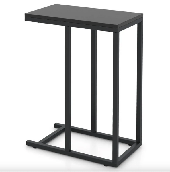 Costway Vittsjo Side Table in Loft Style, Black