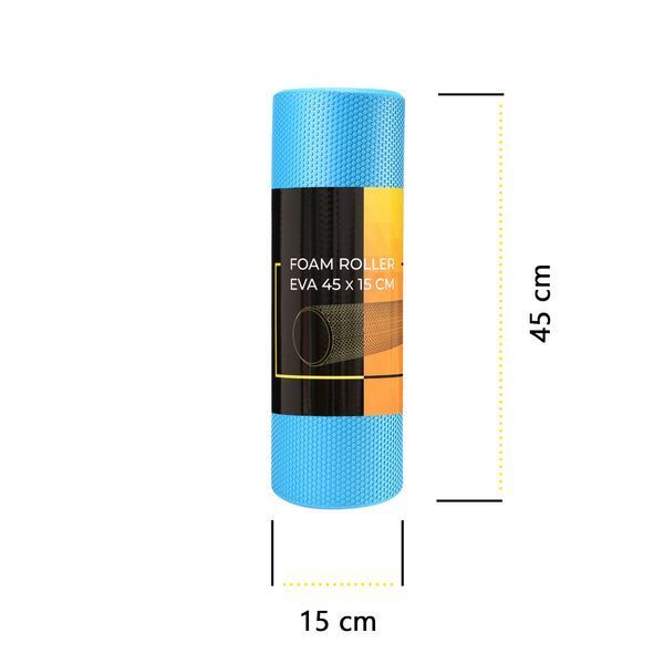 Cornix EVA+ Massage Roller 45 &times; 15 cm (foam roller, roller) XR-0306 Blue