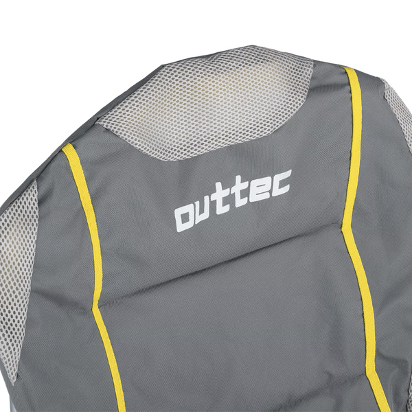 Outtec folding camping chair with carry bag, grey