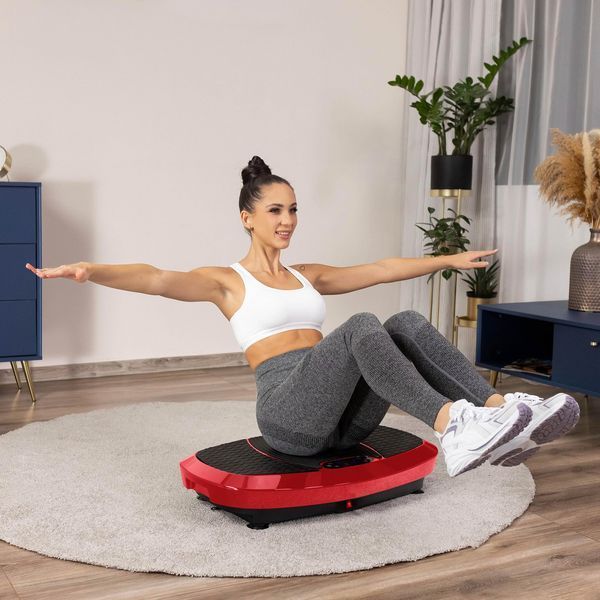 Вібраційна платформа Gymtek 3D XP750 Red, до 180 кг, червоний 5907766660118 фото