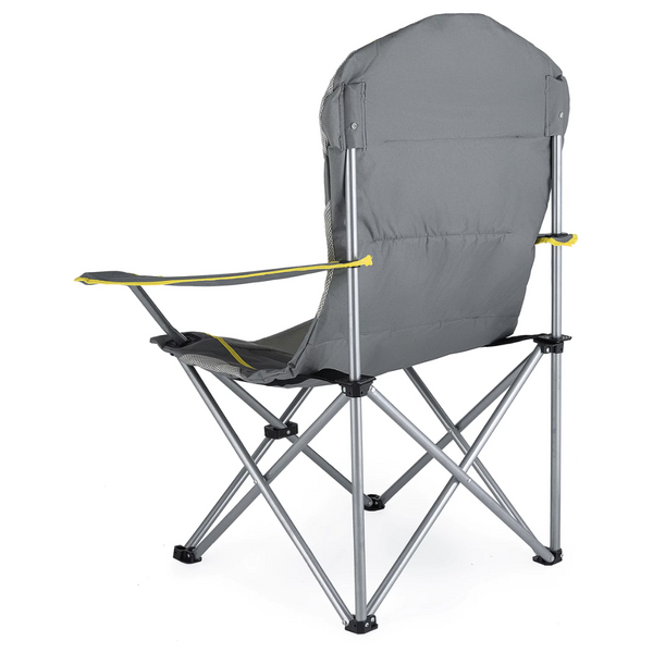 Outtec folding camping chair with carry bag, grey