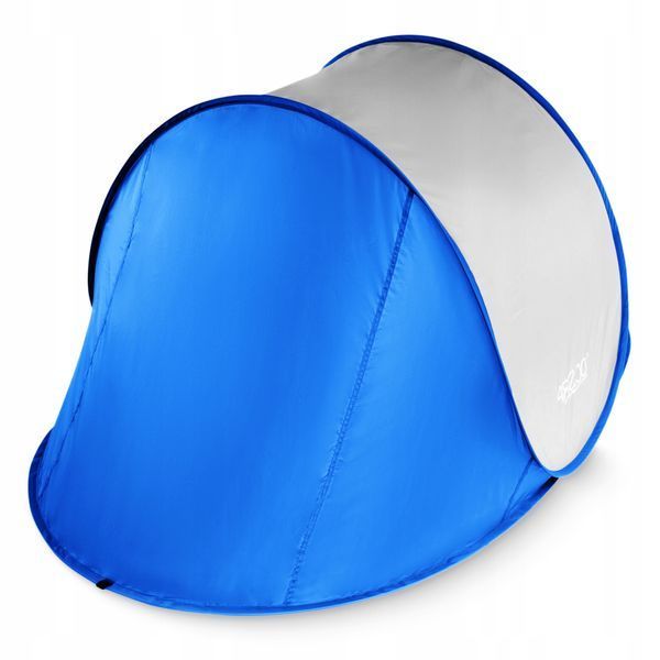 Намет пляжний 4FIZJO Pop-Up 195 x 120 см саморозкладний Blue/Grey (P-5905973405157) &mdash; фото