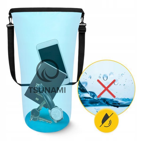TSUNAMI Dry Pack 20 L Waterproof Dry Bag Sky Blue