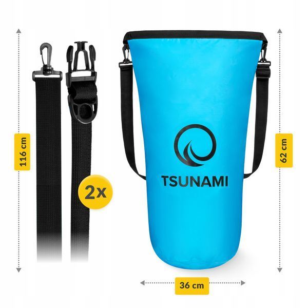 TSUNAMI Dry Pack 20 L Waterproof Dry Bag Sky Blue