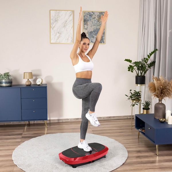 Вібраційна платформа Gymtek 3D XP750 Red, до 180 кг, червоний 5907766660118 фото