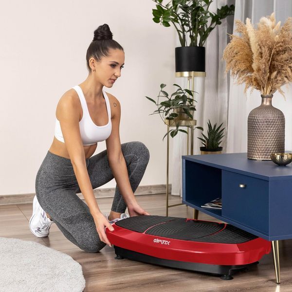 Вібраційна платформа Gymtek 3D XP750 Red, до 180 кг, червоний 5907766660118 фото