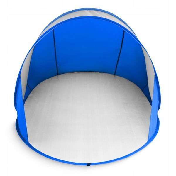 Намет пляжний 4FIZJO Pop-Up 195 x 120 см саморозкладний Blue/Grey (P-5905973405157) &mdash; фото