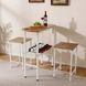 Комплект меблів Costway Oslo Counter Set барний стіл зі стільцями лофт білий бук &mdash; фото 2