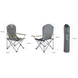 Outtec folding camping chair with carry bag, grey