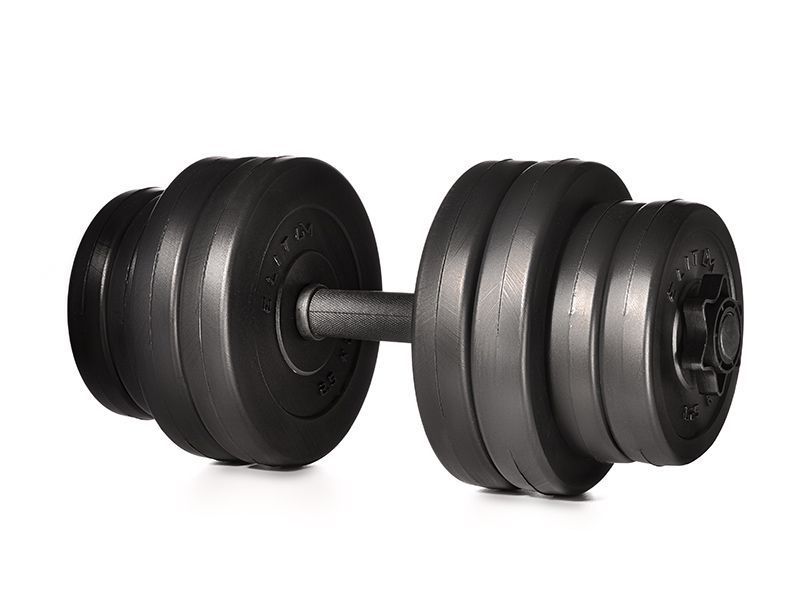 Гантелі Elitum 2 &times; 16 кг, 32 кг, ABS, чорна