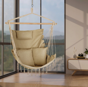 Brazilian hammock chair - Outtec Boho Sois XXL, beige