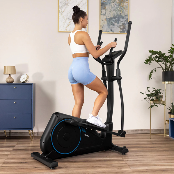 Gymtek XC4500 Electromagnetic Elliptical Trainer, Up to 140 kg, Blue