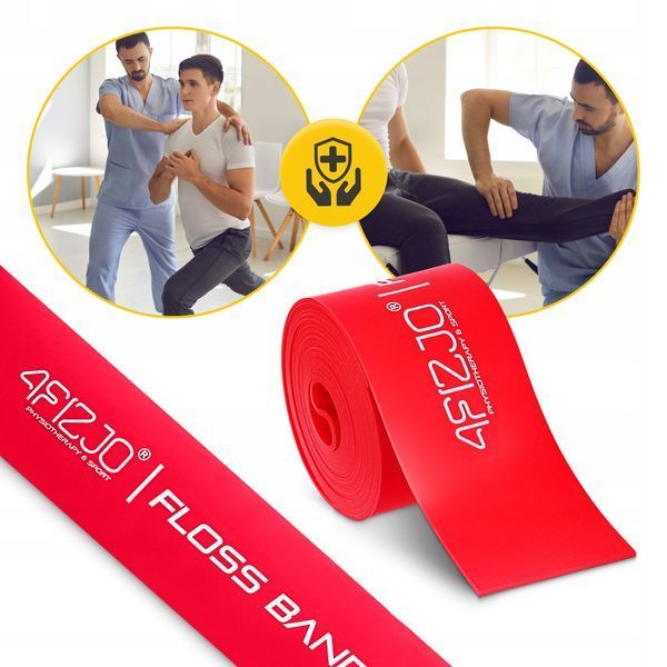 4FIZJO Floss Band Compression Band for Flossing 207 &times; 5 &times; 0.1 cm Red