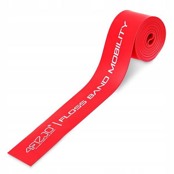 4FIZJO Floss Band Compression Band for Flossing 207 &times; 5 &times; 0.1 cm Red
