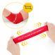 4FIZJO Floss Band Compression Band for Flossing 207 &times; 5 &times; 0.1 cm Red