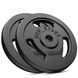 Сет з металевих дисків Hop-Sport Strong 2 &times; 10 кг, 20 кг, Чавун, чорні UT-00000556 фото 1